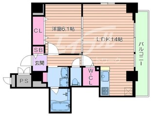 フレール江坂レジデンシャルの物件間取画像